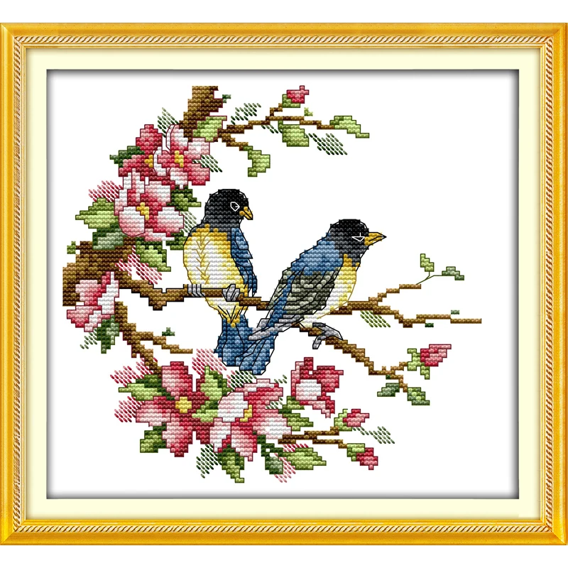 Everlasting Love Magpies Chinese Cross Stitch Kits Ecological Cotton Stamped Printed 14 11CT DIY New Year Decorations For Home
Everlasting Love Magpies Chinese Cross Stitch Kits Ecological Cotton Stamped Printed 14 11CT DIY New Year Decorations For Home