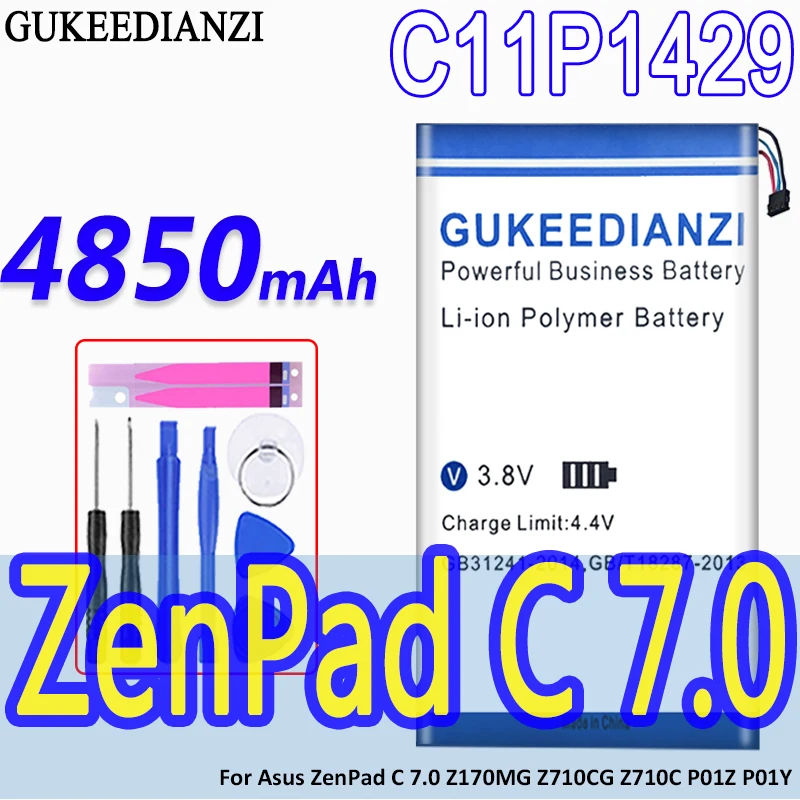 

GUKEEDIANZI c11p1429 4850mAh High Capacity Battery For ASUS ZENPAD C 7.0 c7.0 Z170MG Z710CG Z710C P01Z P01Y