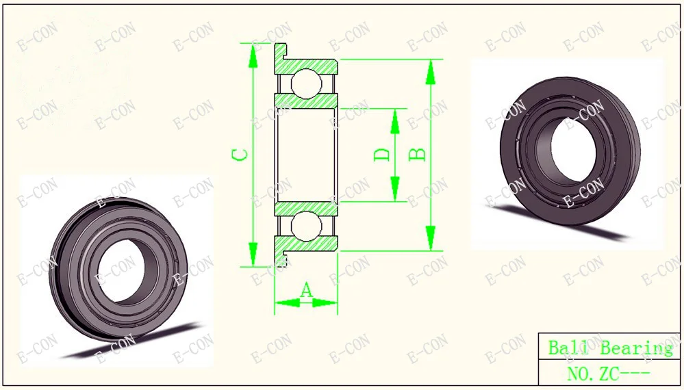 1/2/5/10PCS F6803zz Metal Double Shielded Flanged Ball Bearings (17mm*26mm*5mm) 
1/2/5/10PCS F6803zz Metal Double Shielded Flanged Ball Bearings (17mm*26mm*5mm)