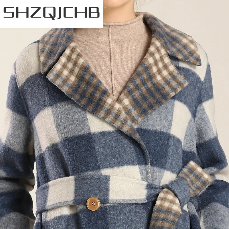 JCHB 2021 Women Wool Korean Coat Vintage Plaid Coat Ladies Jackets Double Sided Long Jacket Abrigos Mujer Invierno 1R218 YY711
JCHB 2021 Women Wool Korean Coat Vintage Plaid Coat Ladies Jackets Double Sided Long Jacket Abrigos Mujer Invierno 1R218 YY711