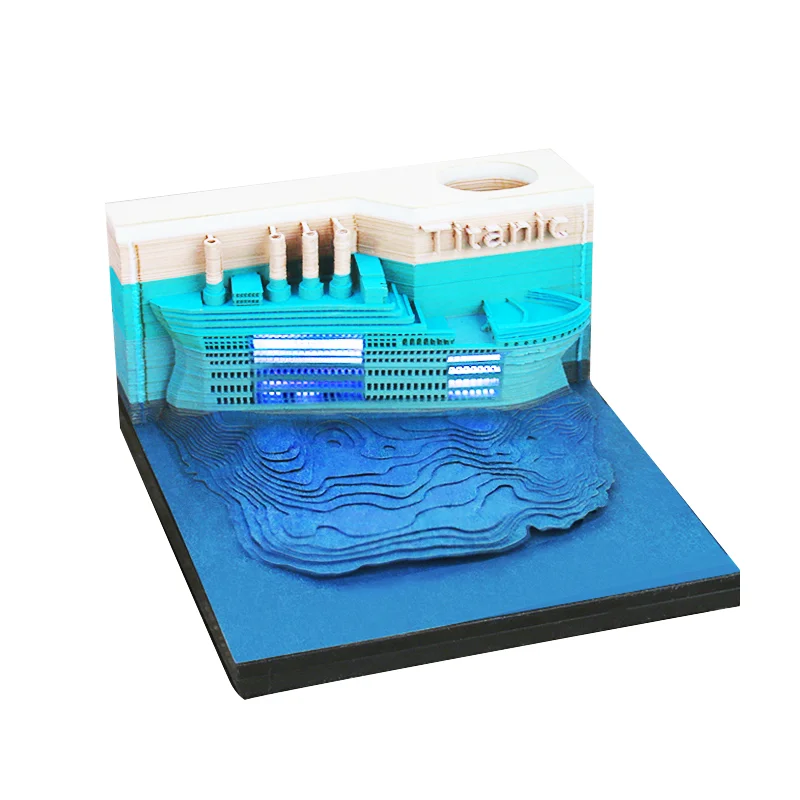 Omoshiroi Block Creative 3D Note Pad Famous Movie Titan Ship Model Memo Pad Office Decorationdesktop Boys Birthday Party Gifts
Omoshiroi Block Creative 3D Note Pad Famous Movie Titan Ship Model Memo Pad Office Decorationdesktop Boys Birthday Party Gifts