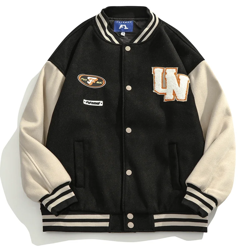 Hip Hop Streetwear Baseball Jacket Letter Towel Embroidery Harajuku Varsity Jacket Fashion Oversized Japan Korean College Coats 
Hip Hop Streetwear Baseball Jacket Letter Towel Embroidery Harajuku Varsity Jacket Fashion Oversized Japan Korean College Coats