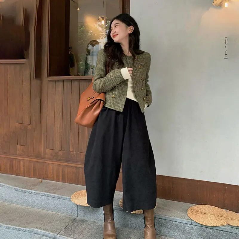 SuperAen High Waist Loose Lantern Spring Autumn Clothes 2022 New Solid Slim Casual Wide Leg Pants Women
SuperAen High Waist Loose Lantern Spring Autumn Clothes 2022 New Solid Slim Casual Wide Leg Pants Women