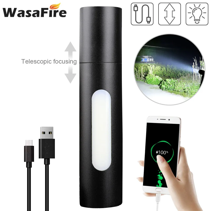 Mini XPE LED Flashlight Power Bank USB Rechargeable Torch Lantern Zoomable Flashlights with COB Side Light and Power Display
Mini XPE LED Flashlight Power Bank USB Rechargeable Torch Lantern Zoomable Flashlights with COB Side Light and Power Display