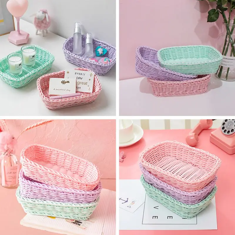 Durable Ice Cream Color Wicker Woven Storage Basket Bread Tray Serving For Sundries Basket Photo Props Color Storage Basket
Durable Ice Cream Color Wicker Woven Storage Basket Bread Tray Serving For Sundries Basket Photo Props Color Storage Basket