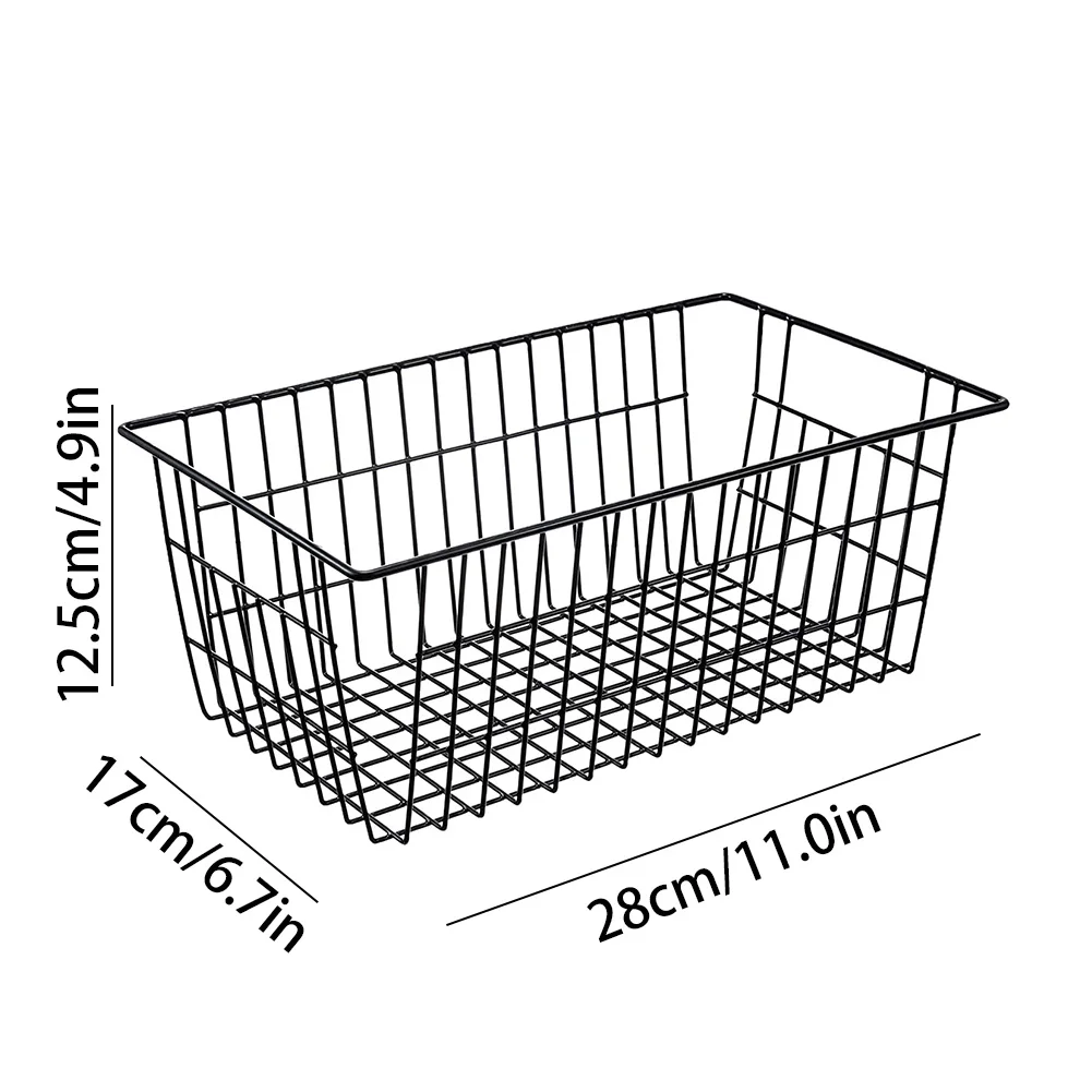 2Pcs Iron Storage Box Wire Storage Basket Organizer Rack With Handles Rectangular Storage Box For Kitchen Bedrooms And Bathrooms
2Pcs Iron Storage Box Wire Storage Basket Organizer Rack With Handles Rectangular Storage Box For Kitchen Bedrooms And Bathrooms