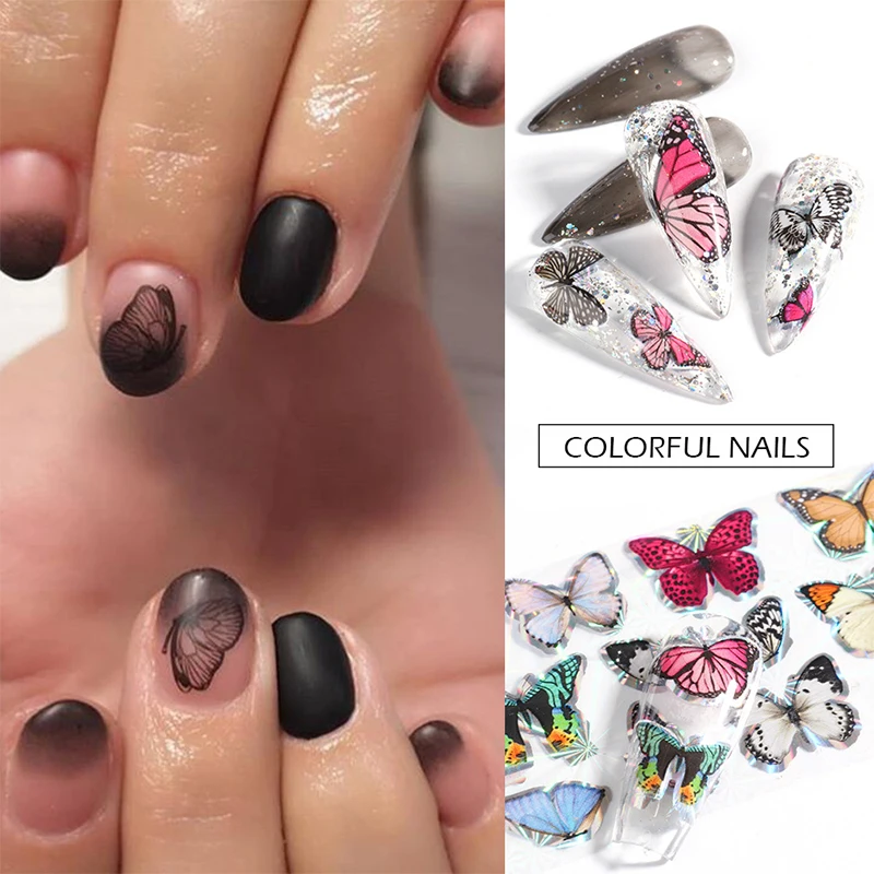10pcs Butterfly Nail Foils Manicure 3D Decoration Colorful Holographic Stickers Nails Art Decals Transfer Paper Packaging
10pcs Butterfly Nail Foils Manicure 3D Decoration Colorful Holographic Stickers Nails Art Decals Transfer Paper Packaging