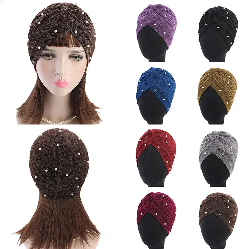 2019 New Women Muslim Turban Hijab Cap Shiny Pearls Beaded Headwrap Indian Hats Glitter Headband Women Muslim Hijab Scarf
2019 New Women Muslim Turban Hijab Cap Shiny Pearls Beaded Headwrap Indian Hats Glitter Headband Women Muslim Hijab Scarf
