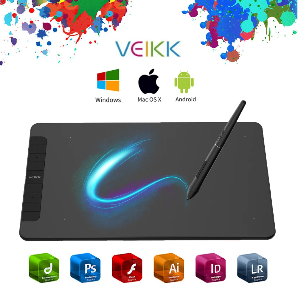 Графические планшеты VEIKK, доска для рисования анимации, 8192 давление VK1060 10x6 дюймов для игры OSU, искусство, онлайн обучение, планшет для рисован...
Графические планшеты VEIKK, доска для рисования анимации, 8192 давление VK1060 10x6 дюймов для игры OSU, искусство, онлайн обучение, планшет для рисован...