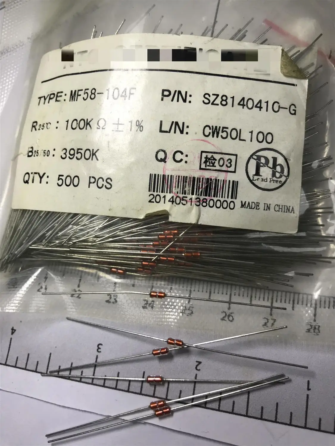 20PCS new be of great quality Mf58-104f 100kr + - 1% 3950k glass type heat sensitive mf58-104f-3950 1% Mf58-104 100KR
20PCS new be of great quality Mf58-104f 100kr + - 1% 3950k glass type heat sensitive mf58-104f-3950 1% Mf58-104 100KR