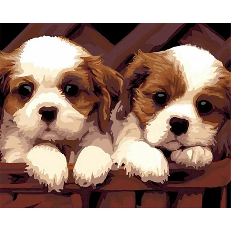 SELILALI Painting By Numbers Two Cute Dogs Animal Picture By Number Diy Framed On Canvas Home Living Room Decor Art Crafts
SELILALI Painting By Numbers Two Cute Dogs Animal Picture By Number Diy Framed On Canvas Home Living Room Decor Art Crafts