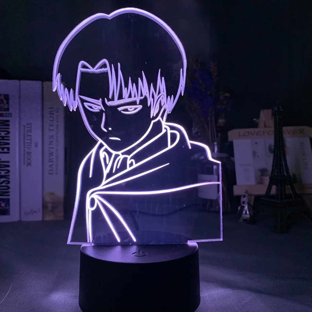 Captain Levi Ackerman Led The LED Night Light for Children's Bedroom Decoration Night Light Colorful Table Lamp Anime Light
Captain Levi Ackerman Led The LED Night Light for Children's Bedroom Decoration Night Light Colorful Table Lamp Anime Light