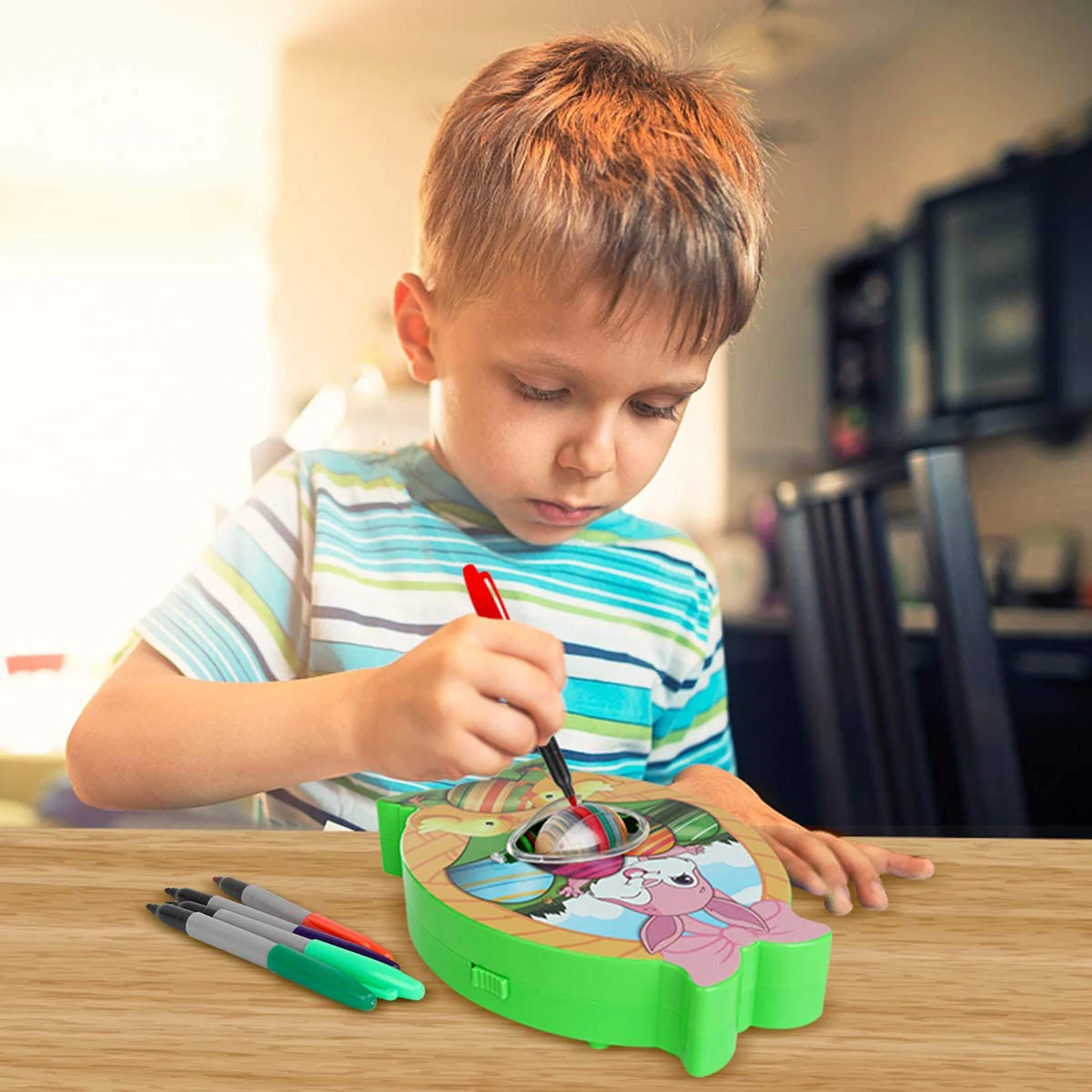 Dye Kit Coloring Egg Dying Decorator Spin Art Machine With Light Music Easter Decorative Egg Machine DIY Craft Plastic Egg Toy
Dye Kit Coloring Egg Dying Decorator Spin Art Machine With Light Music Easter Decorative Egg Machine DIY Craft Plastic Egg Toy