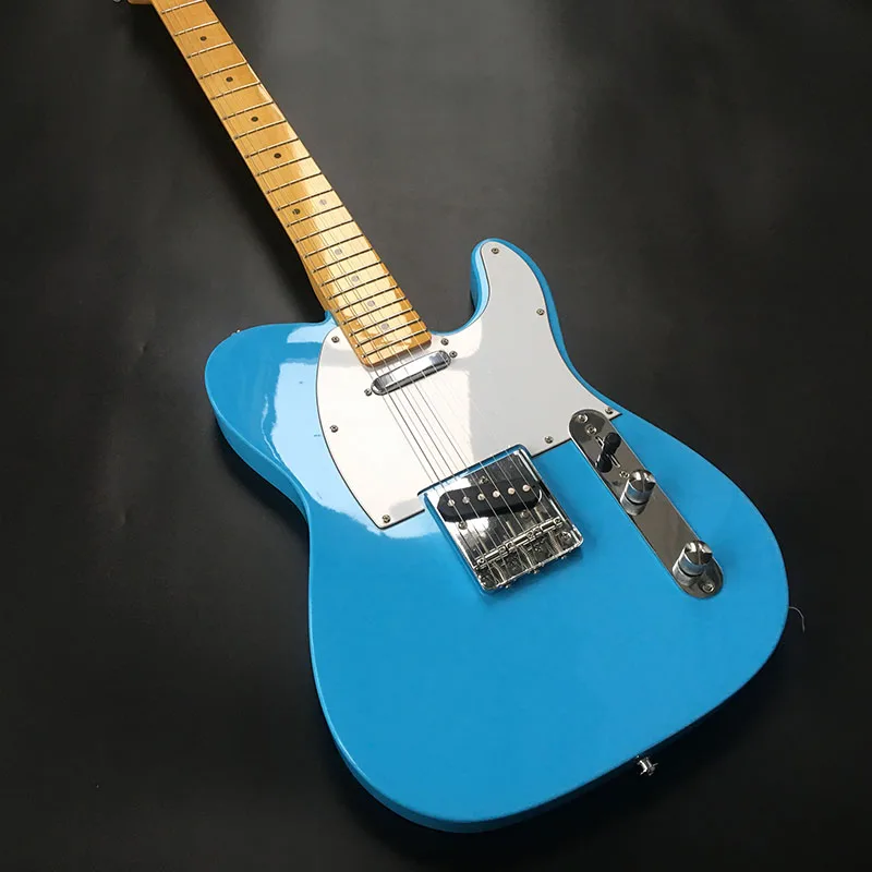 TL Electric Guitar Mahogany Body Maple Neck Maple Fingerboard Blue Gloss Finish Can be Customized
TL Electric Guitar Mahogany Body Maple Neck Maple Fingerboard Blue Gloss Finish Can be Customized