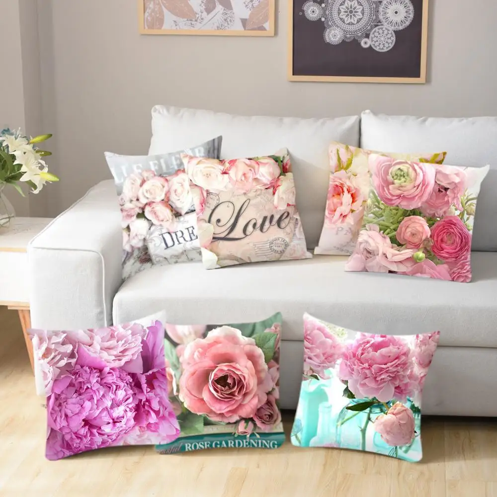 Европейский стиль домашний декор наволочка роза цветок Подушка для дома