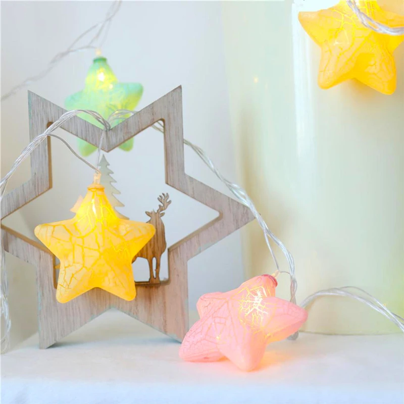 Promotion! 6M 40LED Crack Star Garland Battery Light String Decorative Christmas Tree Fairy Home Party Outdoor Indoor Decor Ligh
Promotion! 6M 40LED Crack Star Garland Battery Light String Decorative Christmas Tree Fairy Home Party Outdoor Indoor Decor Ligh