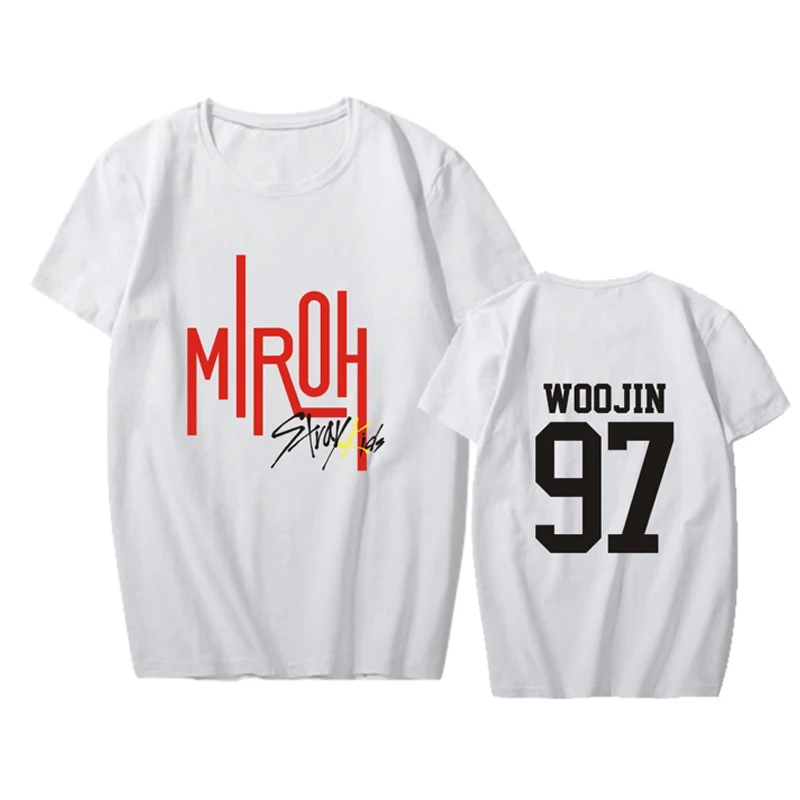 KPOP Stray Kids T Shirt StrayKids MINHO JISUNG WOOJIN CHANGBIN FELIX Korean Streetwear Hip Hop Short Sleeve Cotton T-Shirt Women
KPOP Stray Kids T Shirt StrayKids MINHO JISUNG WOOJIN CHANGBIN FELIX Korean Streetwear Hip Hop Short Sleeve Cotton T-Shirt Women