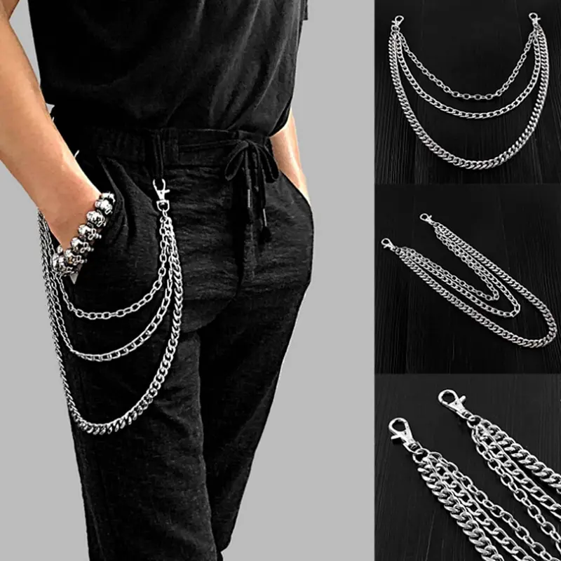 1pc Punk Street Trouser Chain For Women Men Metal Wallet Belt Chain Hipster Key Chain Pant Keyring HipHop Jewelry
1pc Punk Street Trouser Chain For Women Men Metal Wallet Belt Chain Hipster Key Chain Pant Keyring HipHop Jewelry