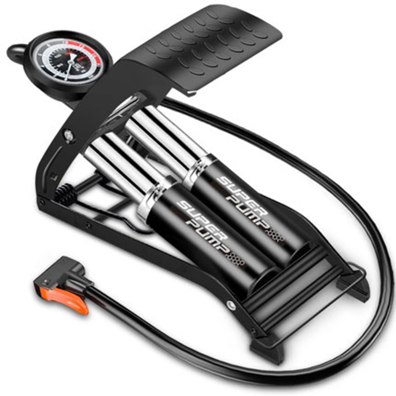 XUNTING High Pressure Foot Pedal Air Pump Single Double Cylinder Inflator MTB Road Bike Bicycle Car Inflatable Bicycle Foot Pump
XUNTING High Pressure Foot Pedal Air Pump Single Double Cylinder Inflator MTB Road Bike Bicycle Car Inflatable Bicycle Foot Pump