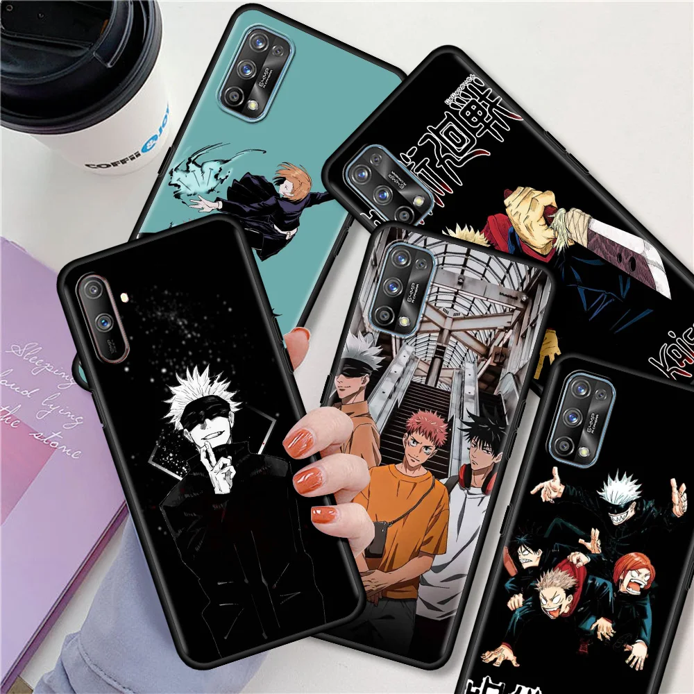 Silicone Case For Realme 8 C21 7 6 Pro C3 5 GT XT C11 7i C15 C12 X50 C25 Q2 Black Soft Shell Phone Cover Anime Jujutsu Kaisen 
Silicone Case For Realme 8 C21 7 6 Pro C3 5 GT XT C11 7i C15 C12 X50 C25 Q2 Black Soft Shell Phone Cover Anime Jujutsu Kaisen