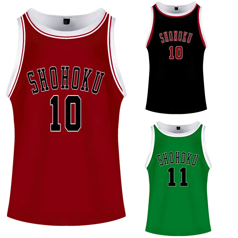 Anime SLAM DUNK Cosplay Costume Kaede Rukawa Sports Vests Shohoku Sakuragi Hanamichi High School Basketball Jersey For Men
Anime SLAM DUNK Cosplay Costume Kaede Rukawa Sports Vests Shohoku Sakuragi Hanamichi High School Basketball Jersey For Men