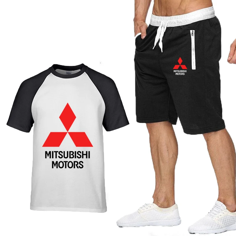 Summer Men's short sleeve Mitsubishi Car Logo high quality Crew neck Mens High Quality CottonT-Shirt Pants Suit 2Pc
Summer Men's short sleeve Mitsubishi Car Logo high quality Crew neck Mens High Quality CottonT-Shirt Pants Suit 2Pc