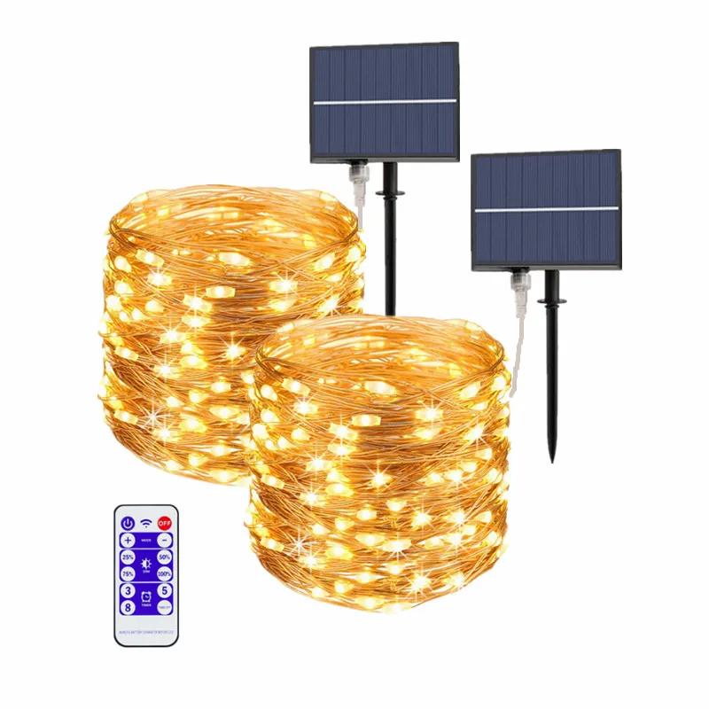 Solar Led Fairy Light String 12m 100LED / 5M 50LED Waterproof for Garden Decoration Outdoor Christmas Garland Solar Led Lights
Solar Led Fairy Light String 12m 100LED / 5M 50LED Waterproof for Garden Decoration Outdoor Christmas Garland Solar Led Lights