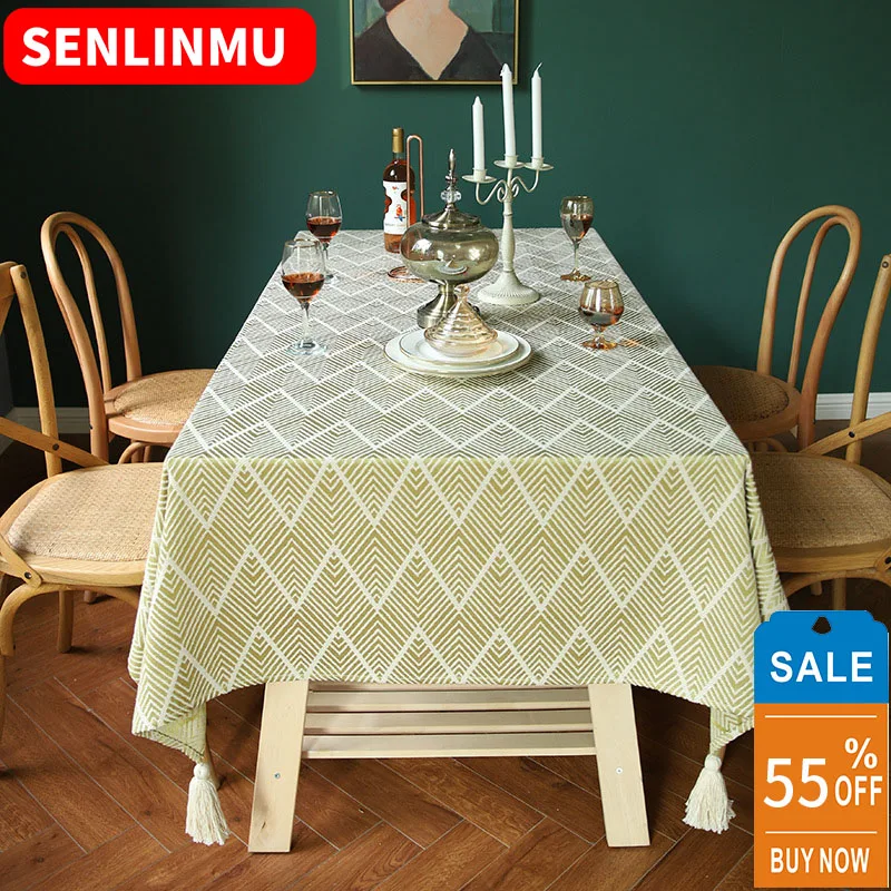 SENLINMU Table Cloth Cotton Linen American Style Tassel Mordern Nordic tablecloth Tea Coffee Dining Table Cover Home Decoration
SENLINMU Table Cloth Cotton Linen American Style Tassel Mordern Nordic tablecloth Tea Coffee Dining Table Cover Home Decoration