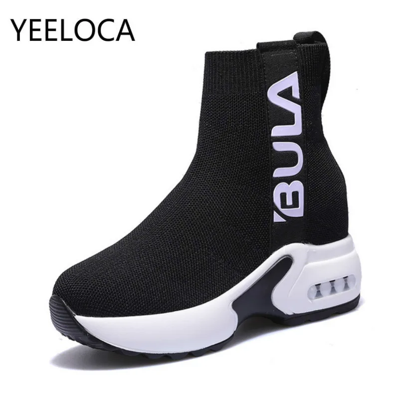 Single Ankle Boots Womens Socks Shoes Female Sneakers Casual Elasticity Wedge Platform Soft Shoes Women Platform Flats
Single Ankle Boots Womens Socks Shoes Female Sneakers Casual Elasticity Wedge Platform Soft Shoes Women Platform Flats
