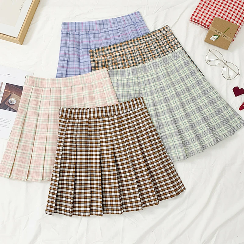 Женская мини-юбка в стиле преппи, повседневная весенне-Летняя женская однотонная плиссированная юбка трапециевидной формы в стиле Харадзю...
Женская мини-юбка в стиле преппи, повседневная весенне-Летняя женская однотонная плиссированная юбка трапециевидной формы в стиле Харадзю...