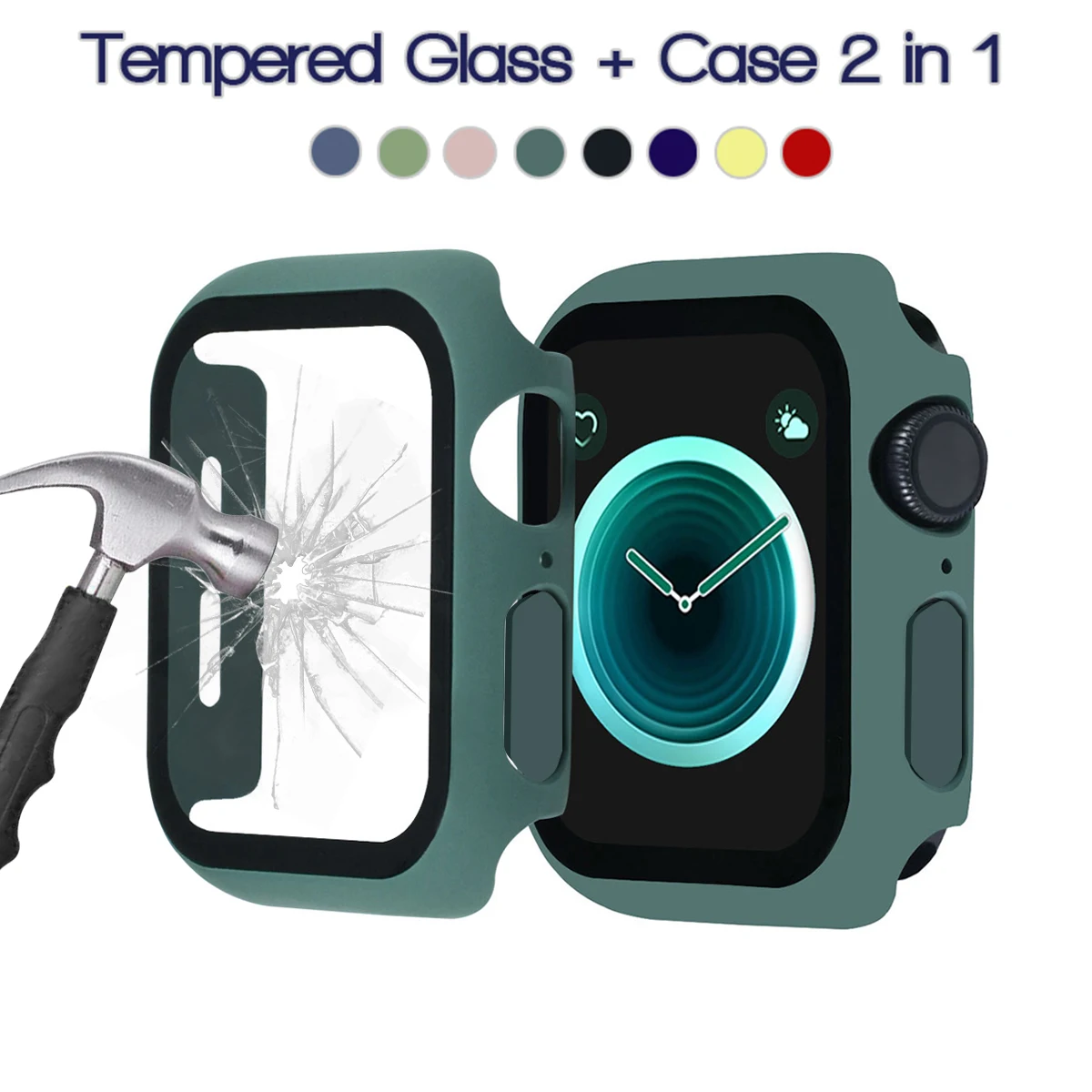 For Apple Watch Case 44mm 40mm 42mm 38mm bumper+Screen Protector For iWatch series 5 4 3 6 se apple watch Glass+Cover Accessorie
For Apple Watch Case 44mm 40mm 42mm 38mm bumper+Screen Protector For iWatch series 5 4 3 6 se apple watch Glass+Cover Accessorie