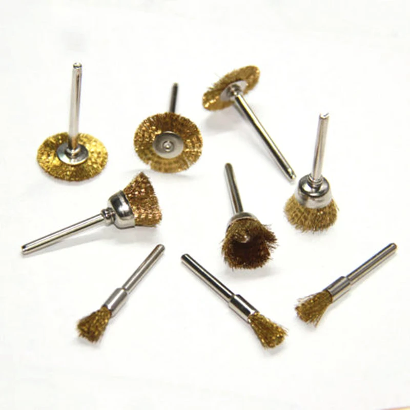 9pcs/Set 22mm,18mm,6mm Brass Wire Polishing Brushes Wheels Rotary 1/8" Shank Set Polishing Brushes High Quality Material Brushes
9pcs/Set 22mm,18mm,6mm Brass Wire Polishing Brushes Wheels Rotary 1/8" Shank Set Polishing Brushes High Quality Material Brushes