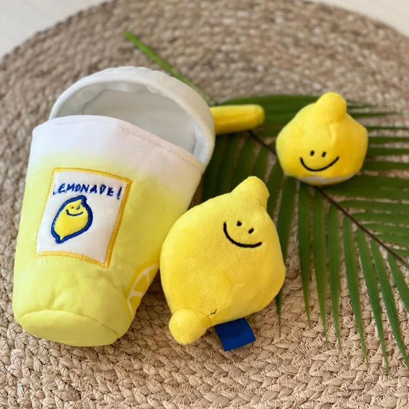 Ins Hot Korean Lemon Tea Dog Plush Toy Plush Food Dog Toy With Funny Sound Cat Puppy Chew Interactive Toys
Ins Hot Korean Lemon Tea Dog Plush Toy Plush Food Dog Toy With Funny Sound Cat Puppy Chew Interactive Toys