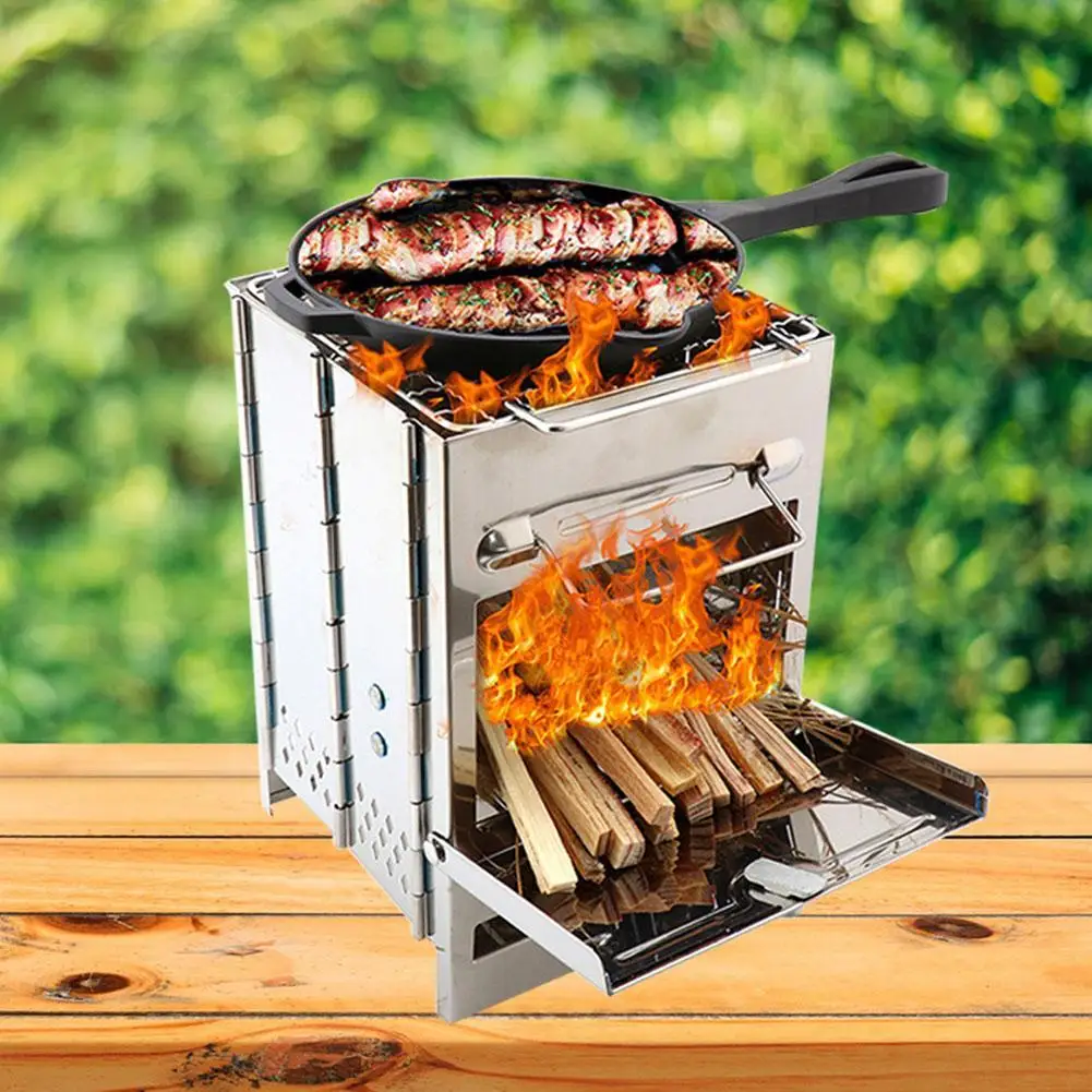 Outdoor Square Wood Stove Barbecue Outdoor Camping Folding Portable Outdoor Grill Picnic Barbecue Tools
Outdoor Square Wood Stove Barbecue Outdoor Camping Folding Portable Outdoor Grill Picnic Barbecue Tools