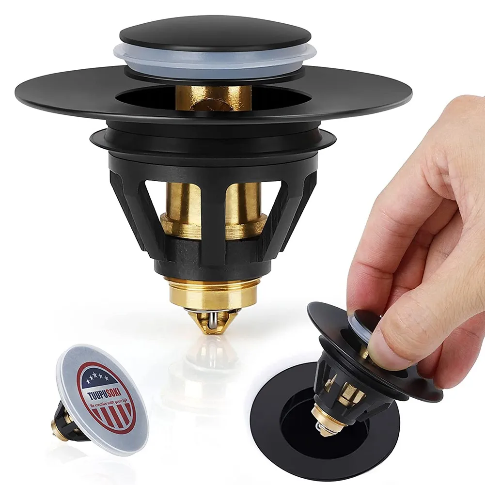 Universal Basin Up Drain Filter Black Bathroom Sink Plug Filter Universal Wash Basin Core Bounce Drain Filter Up Kitchen
Universal Basin Up Drain Filter Black Bathroom Sink Plug Filter Universal Wash Basin Core Bounce Drain Filter Up Kitchen