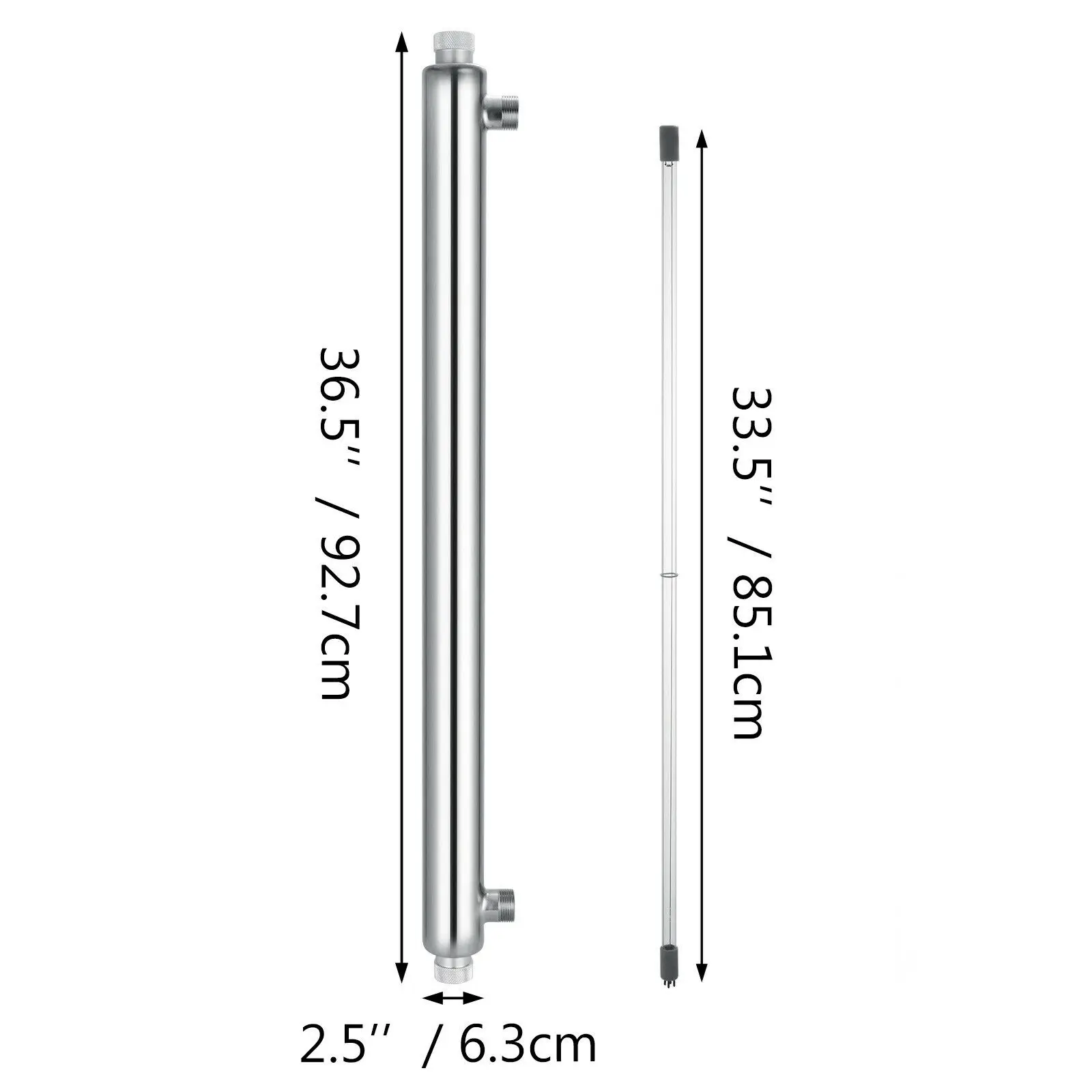 Ultraviolet Filter UV Water Sterilizer Purifier Whole House 12GPM 55w 
Ultraviolet Filter UV Water Sterilizer Purifier Whole House 12GPM 55w