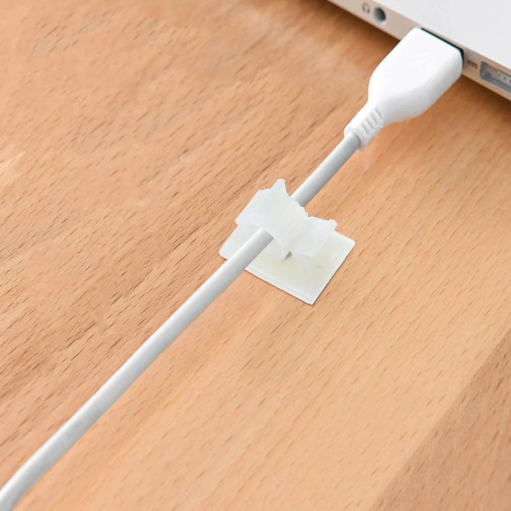 1 Set 100Pcs Cable Organizers Self-adhesive Desktop Cord Wire Clips Keeper
1 Set 100Pcs Cable Organizers Self-adhesive Desktop Cord Wire Clips Keeper