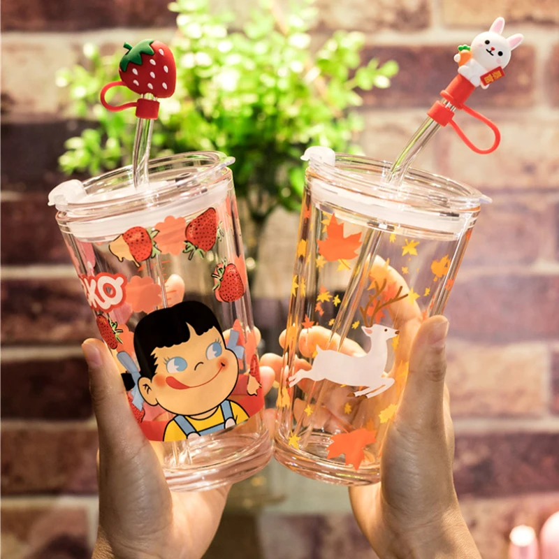 Cute Cup Straw Glass Heat-Resistant Creative Trend Water Cup Gift For Girls Glass Measuring Cup With Scale
Cute Cup Straw Glass Heat-Resistant Creative Trend Water Cup Gift For Girls Glass Measuring Cup With Scale