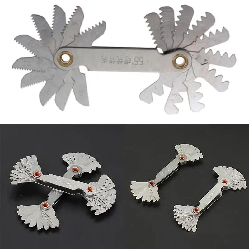 20 Blades Gauging Tools Gauges 1pc 55 Degree Whitworth+1pc 60 Gage Screw Degree Measure Pitch Metric Thread R8I2
20 Blades Gauging Tools Gauges 1pc 55 Degree Whitworth+1pc 60 Gage Screw Degree Measure Pitch Metric Thread R8I2