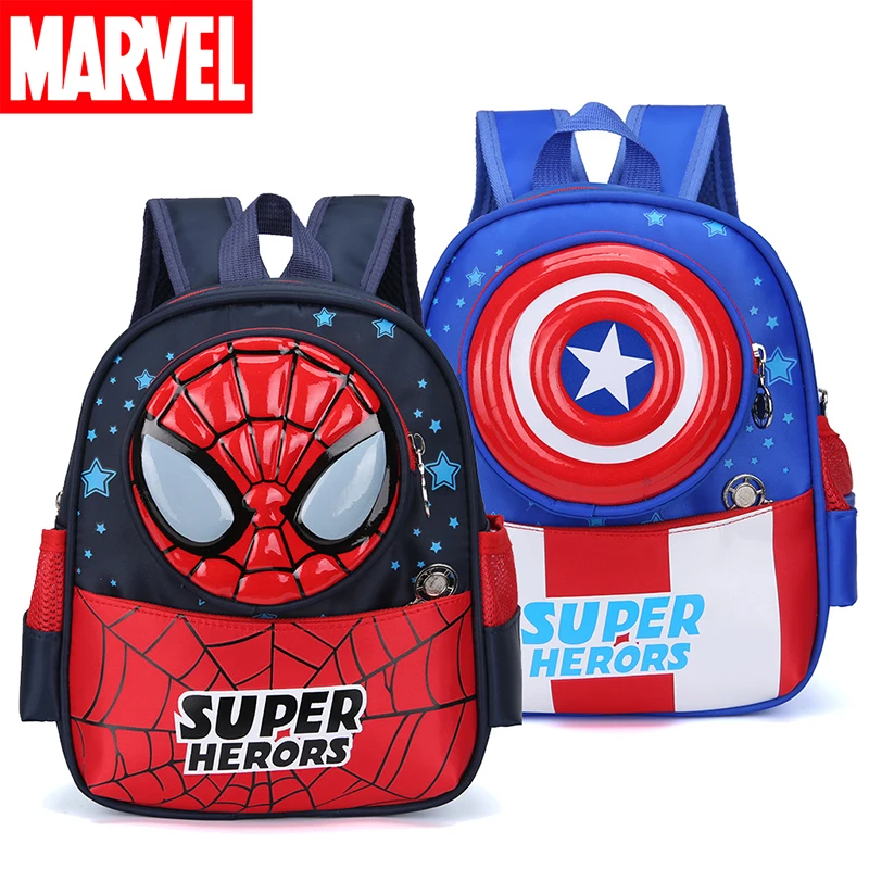 Disney Spiderman Captain America New Children's Bag Cute Cartoon Anime Figure Marvel Backpack Student Boy School Bag 2-5Y
Disney Spiderman Captain America New Children's Bag Cute Cartoon Anime Figure Marvel Backpack Student Boy School Bag 2-5Y