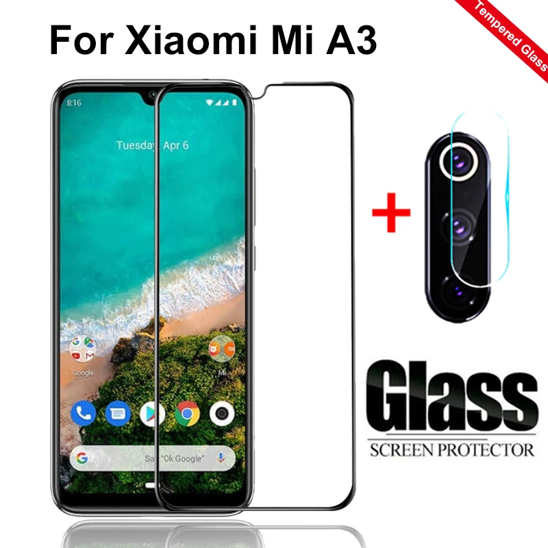 Закаленное стекло 2-в-1 для камеры Xiaomi Mi A3 Защита экрана Xiomi Xaomi My 9T MiA3 9 Lite защитная