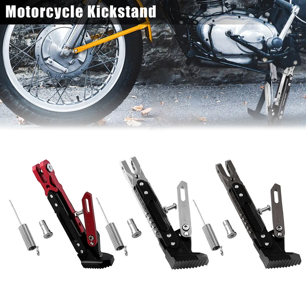 Universal Motorcycle Rack CNC Aluminum Alloy Suppor Adjustable Kickstand Foot Side Stand Motorbike Accessories
Universal Motorcycle Rack CNC Aluminum Alloy Suppor Adjustable Kickstand Foot Side Stand Motorbike Accessories