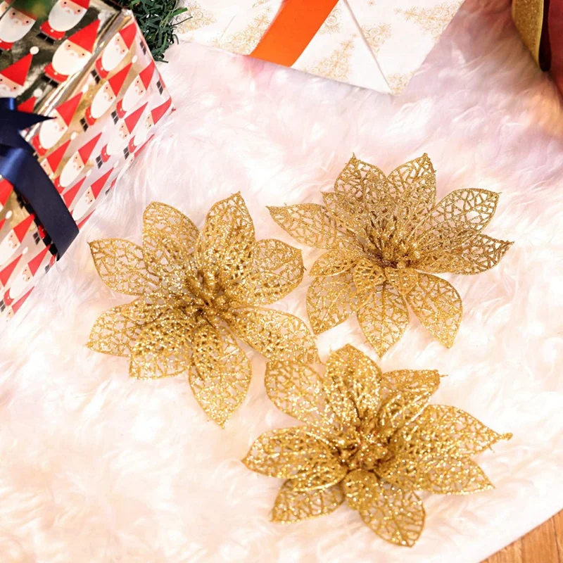 20 Pieces Glitter Christmas Tree Artificial Flowers with Christmas Wreath Door Wall Hanging Decoration
20 Pieces Glitter Christmas Tree Artificial Flowers with Christmas Wreath Door Wall Hanging Decoration