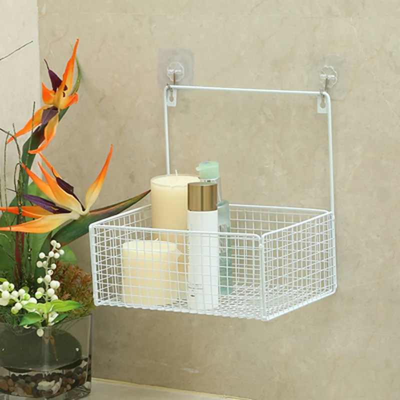Iron Wall Mounted Storage Basket Simple Free Punching Storage Rack Kitchen Bathroom Grid Hanging Basket Organizer Display Rack
Iron Wall Mounted Storage Basket Simple Free Punching Storage Rack Kitchen Bathroom Grid Hanging Basket Organizer Display Rack