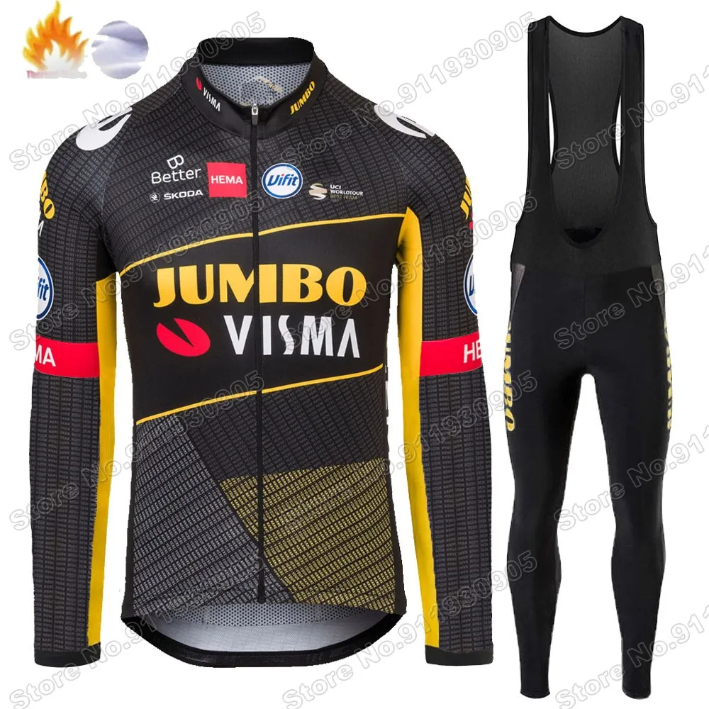 Jumbo Visma Team 2021 Winter Cycling Jersey Set Fleece Mens Cycling Clothing Long Sleeve MTB Bike Road Pants Bib Maillot Culotte
Jumbo Visma Team 2021 Winter Cycling Jersey Set Fleece Mens Cycling Clothing Long Sleeve MTB Bike Road Pants Bib Maillot Culotte
