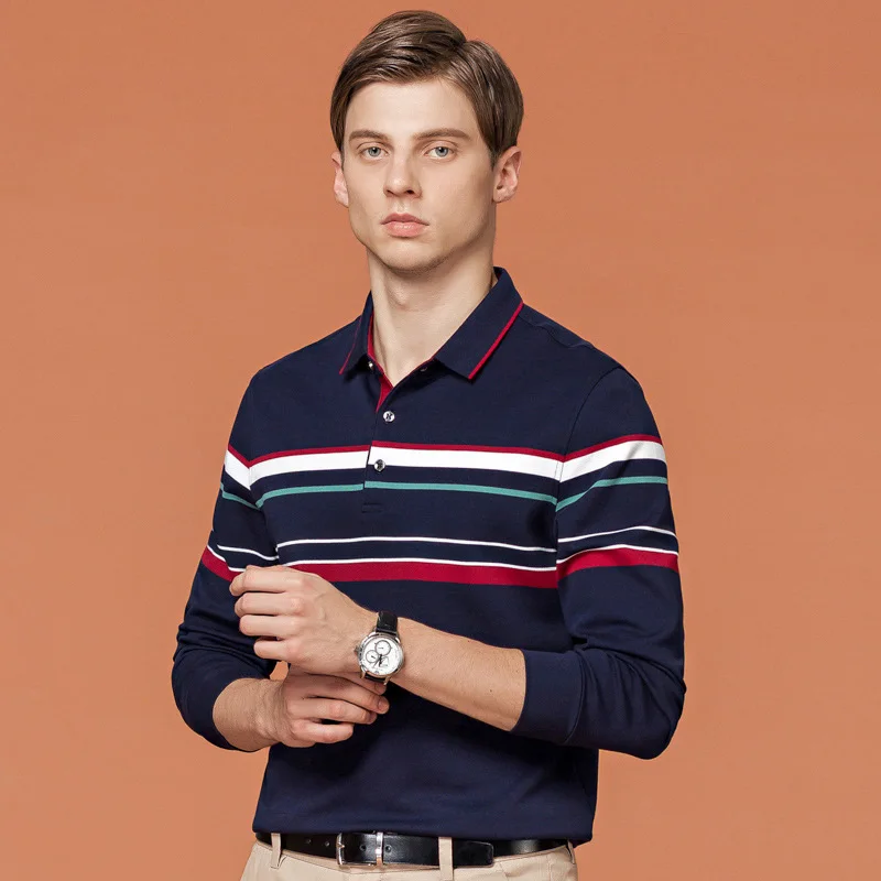 2020 Autumn Long Sleeve Polo Shirt Men Tace & Shark Brand Men Clothing Casual Business Striped Male Polos 3XL Gift for Men
2020 Autumn Long Sleeve Polo Shirt Men Tace & Shark Brand Men Clothing Casual Business Striped Male Polos 3XL Gift for Men