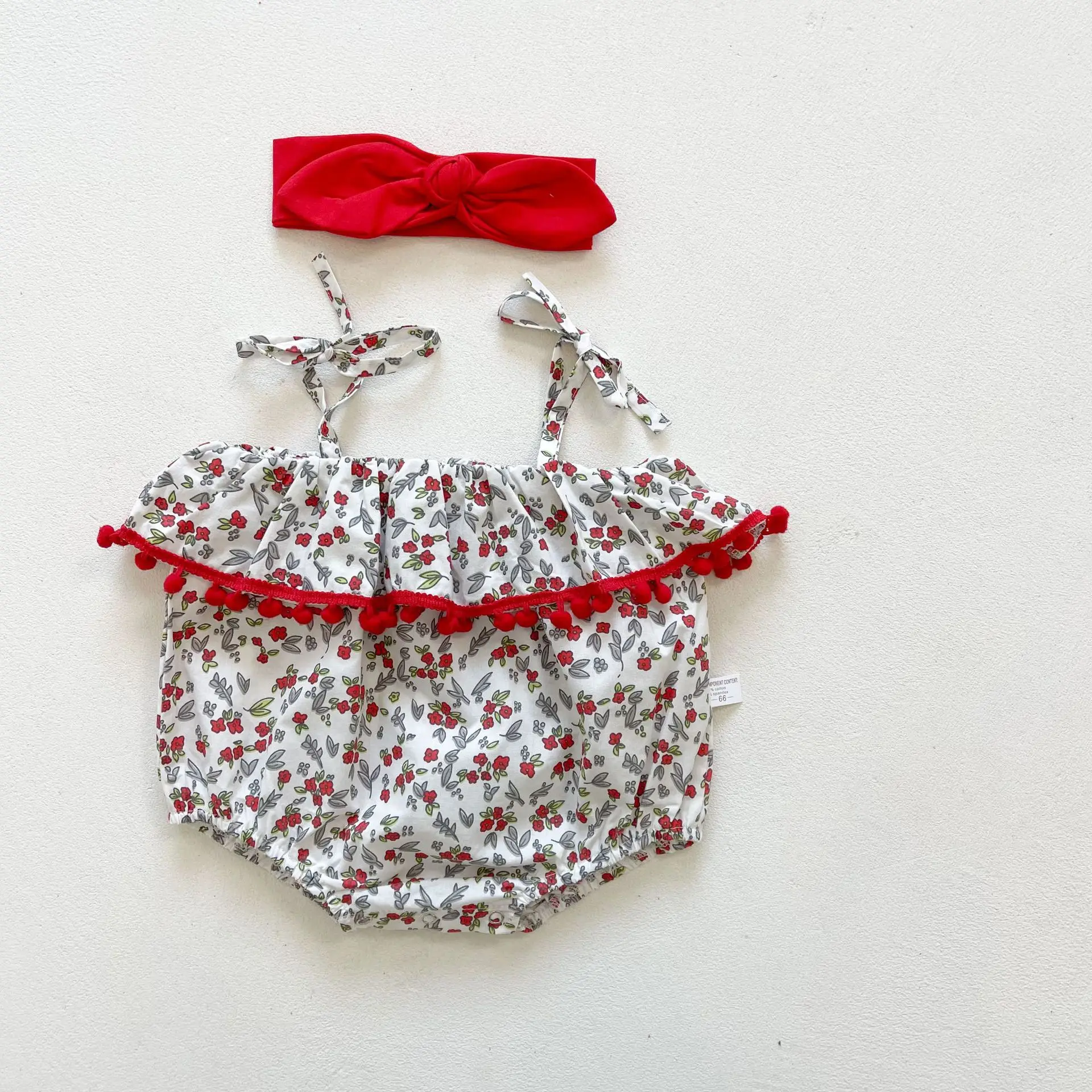 Summer New Toddler Baby Girl Fashion Floral Printed Ball Decoration Sleeveless Sling Bodysuit Kid Girls Fashion Thin Bodysuits
Summer New Toddler Baby Girl Fashion Floral Printed Ball Decoration Sleeveless Sling Bodysuit Kid Girls Fashion Thin Bodysuits
