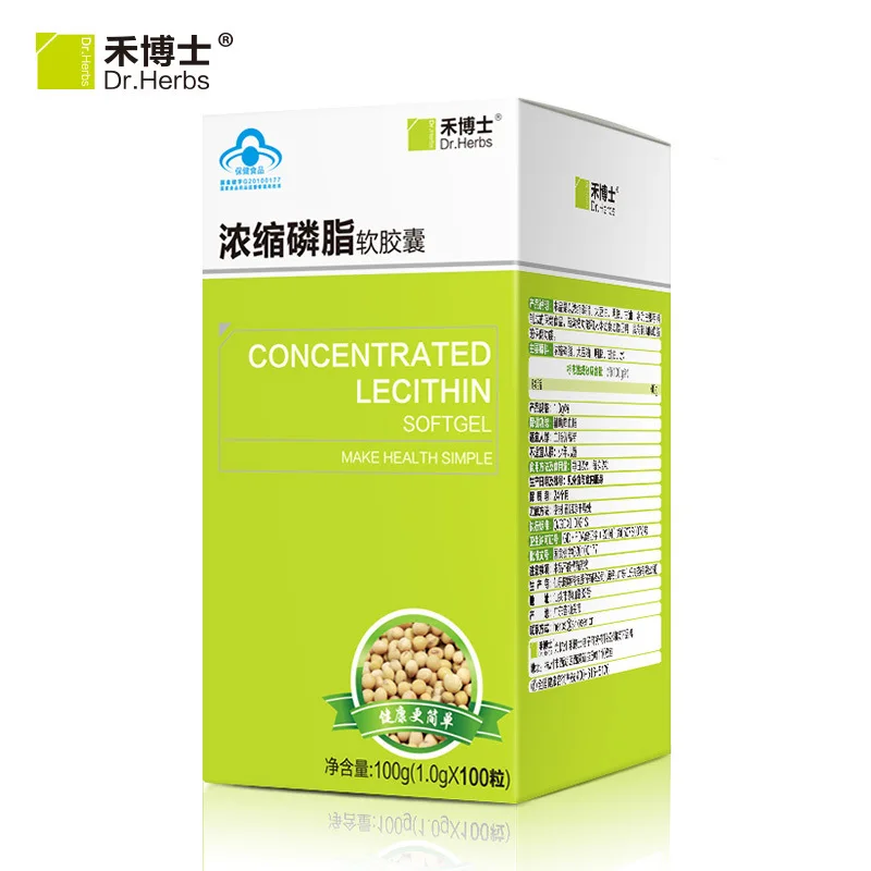 Authentic Dr. He Concentrated Phospholipid Soft Capsule and Elderly Health Care Products 100 Tablets of Middle-aged and 24 0017