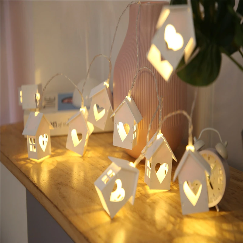 LED Wooden House Light String Pendant for 2021 Christmas Home Room Bedroom Decorations Ornaments New Year's Decor New Year 2022
LED Wooden House Light String Pendant for 2021 Christmas Home Room Bedroom Decorations Ornaments New Year's Decor New Year 2022