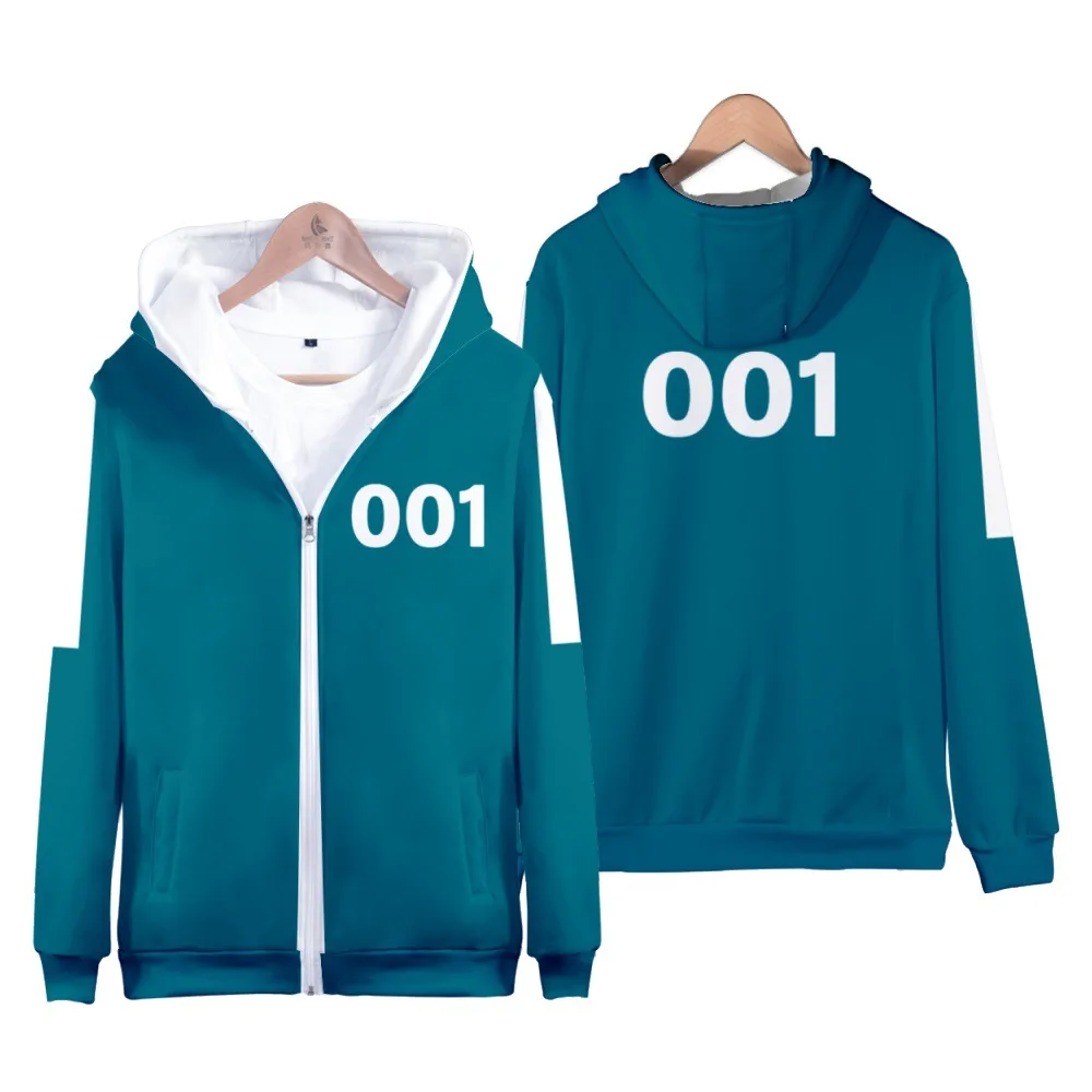 Squid Game 3D Zipper Hooded Sweatshirts Men Women Unisex Streetwear Hip Hop Hoodies Autumn Casual Boys Coats Cosplay Clothes
Squid Game 3D Zipper Hooded Sweatshirts Men Women Unisex Streetwear Hip Hop Hoodies Autumn Casual Boys Coats Cosplay Clothes